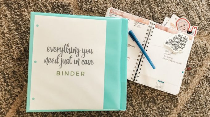 How to put together an emergency binder and why you need one + a free checklist